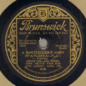 A Bootlegger's Joint In Atlanta--Part I