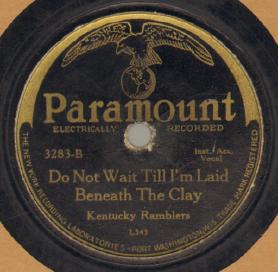 Do Not Wait Till I'm Laid Beneath The Clay