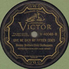 Give Me Back My Fifteen Cents