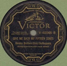 Give Me Back My Fifteen Cents
