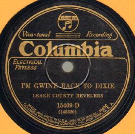 I'm Gwine Back To Dixie