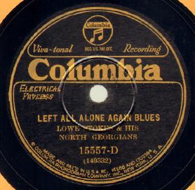 Left All Alone Again Blues