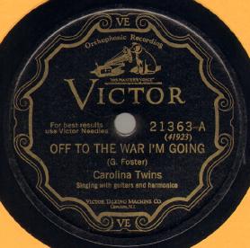 Off To The War I'm Going